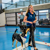 Neuer Botschafterhund Condor mit seiner Halterin